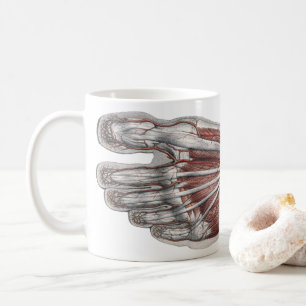 Vintage menschliche Anatomie Fußabdruck Podologie  Kaffeetasse