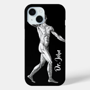 Vintage menschliche Anatomie, männliche Körpermusk Case-Mate iPhone Hülle
