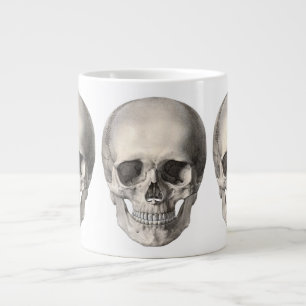 Vintage Menschliche Anatomie Schädel, Halloween Sk Jumbo-Tasse