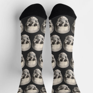 Vintage Menschliche Anatomie Schädel, Halloween Sk Socken