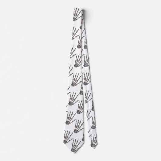 Vintage menschliche Anatomie, Skelettfächer Krawatte (Vorderseite)