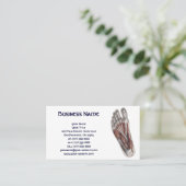 Vintage menschliche Anatomie Visitenkarte (Stehend Vorderseite)