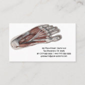 Vintage menschliche Anatomie Visitenkarte (Rückseite)