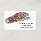 Vintage menschliche Anatomie Visitenkarte (Vorderseite)