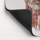 Vintage menschliche Anatomie-Wissenschaft, Mousepad (Ecke)