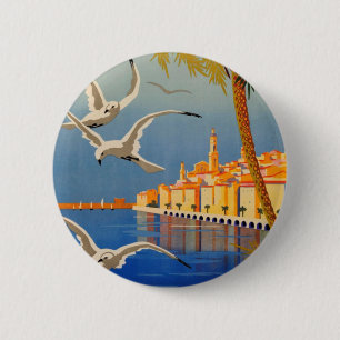 Vintage Menton Côte d'Azur Button