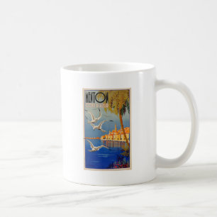 Vintage Menton Côte d'Azur Kaffeetasse