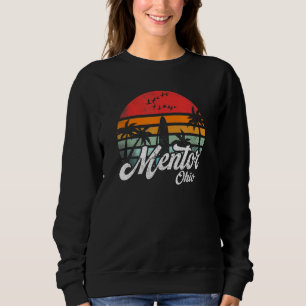 Vintage Mentor Ohio Lustige Strand Sport Wellen Su Sweatshirt