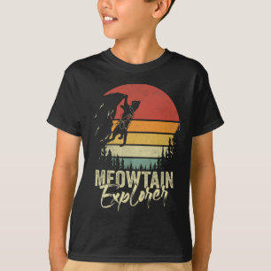 Vintage Meowtain Explorer Kletterer Retro Katze C T-Shirt