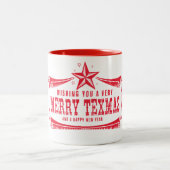 Vintage Meran Texas Weihnachtszeit Tasse (Mittel)