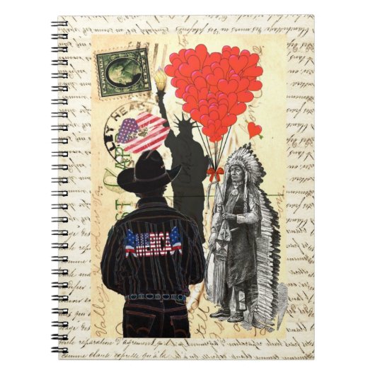 Vintage Merica Notizblock (Vorderseite)