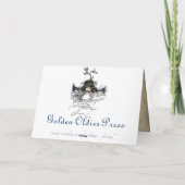 Vintage Mermaid Grußkarte Karte (Rückseite)