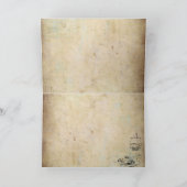 Vintage Mermaid Grußkarte Karte (Innenseite)