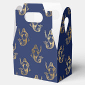 Vintage Mermaid in Blau und Gold Geschenkschachtel (Geöffnet)