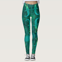 Vintage Mermaid-Leggings Leggings