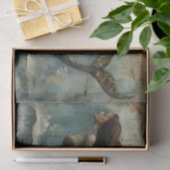 VINTAGE MERMAID-MALERIERUNG SEIDENPAPIER (Geschenk)