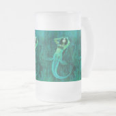 Vintage Mermaid Mattierte Tasse (VorderseiteRechts)