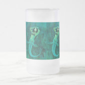 Vintage Mermaid Mattierte Tasse (Mittel)