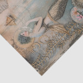 Vintage Mermaid mit Seashells Decoupage Seidenpapier (Ausschnitt)