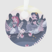 Vintage Mermaid-Printwerbung Ornament (Vorderseite)