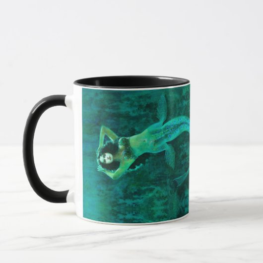 Vintage Mermaid-Tasse Tasse (Links)