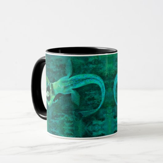 Vintage Mermaid-Tasse Tasse (Vorderseite Links)