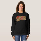 Vintage Merry And Bright Christmas Tree Christmas Sweatshirt (Vorne ganz)