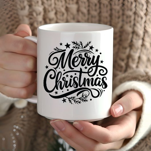 Vintage Merry Christmas - Festive and Elegant Tasse