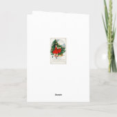 VINTAGE MERRY CHRISTMAS GREETCARD KARTE (Rückseite)