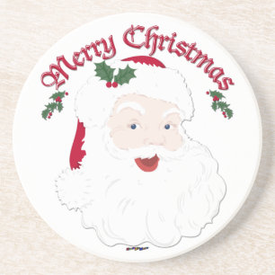 Vintage Merry Christmas Santa - Drehbuch Getränkeuntersetzer