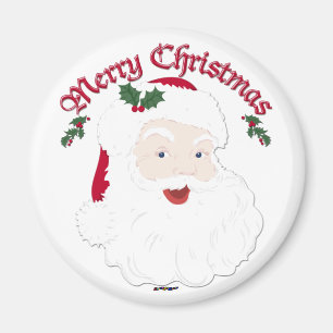 Vintage Merry Christmas Santa - Drehbuch Magnet