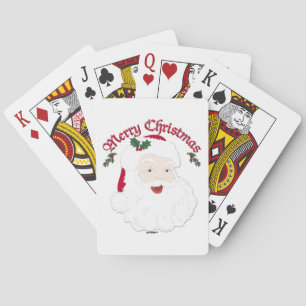 Vintage Merry Christmas Santa - Drehbuch Spielkarten