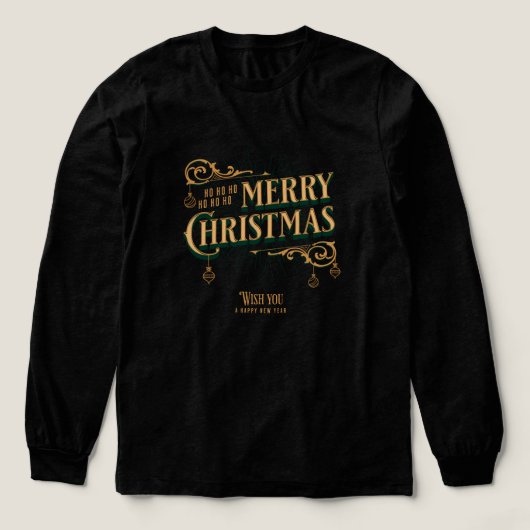 Vintage Merry Christmas Tri-Blend Shirt (Design Vorderseite)