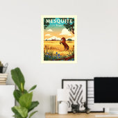 Vintage Mesquite Texas Poster (Heimbüro)
