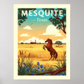 Vintage Mesquite Texas Poster (Vorne)
