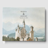 Vintage Messe Burg Rustikale Waldhochzeit Gästebuch (Vorderseite)