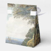 Vintage Messe Burg Rustikale Waldhochzeit Geschenkschachtel (Rückseite)