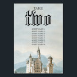 Vintage Messe Burg Rustikale Waldhochzeit Tischnummer<br><div class="desc">Ein wunderschönes Märchenschloss-Set inmitten eines rustikalen Waldes. Ein einzigartiges Hochzeitsdesign, das Vintage Aquarellbilder von Märcheneinstellungen verwendet. Ein Hochzeitsdesign im Storybook-Stil "einmal in der Zeit" und "glücklich immer danach", ideal für ein Hochzeitsthema von Prinzen und Prinzessinnen. Elegante Geschichtenbuch-Schrift Typografie wird verwendet, um ein märchenhaftes Gefühl zu schaffen. Ein charmantes Hochzeitsdesign mit...</div>