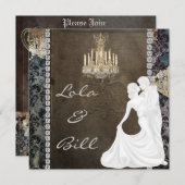 Vintage Messe Hochzeit Einladung AUTHENTIK (Vorne/Hinten)