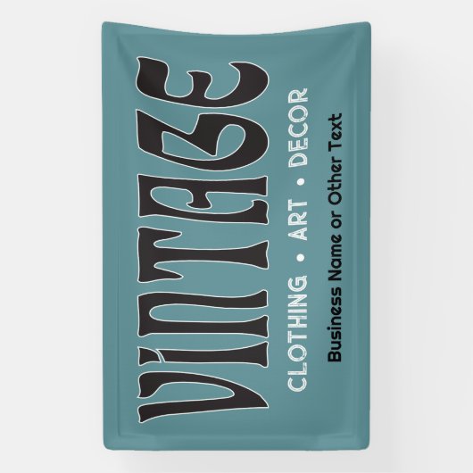 Vintage Messe oder Flohmarkt Banner (Vertikal)