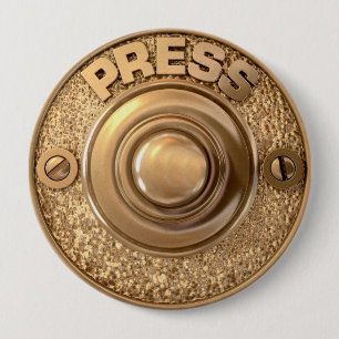 Vintage Messingtürklingel Button