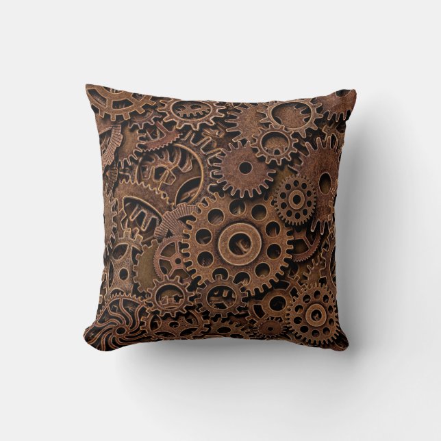 Vintage Metallmessgeräte Kissen (Vorderseite)