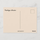 Vintage Mexico Postkarte (Rückseite)