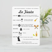 Vintage mexikanische Hochzeit oder Fiesta-Programm Programm (Stehend Vorderseite)