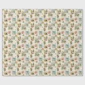 Vintage mexikanische Reisedrucke Geschenkpapier (Flach)