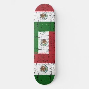 Vintage Mexiko-Flagge Skateboard