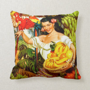 Vintage Mexiko Land der tropischen Pracht Reise Kissen