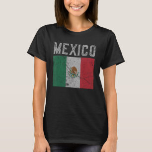 Vintage-Mexiko-Mexikanische-Flagge-Stolz T-Shirt