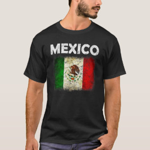 Vintage-Mexiko-Mexikanische-Flagge-Stolz T-Shirt