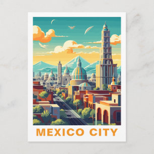 Vintage Mexiko-Stadt, Mexiko: Reise-Postkarte Postkarte